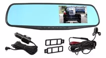 Cámara Dvr Para Retrovisor Espejo Carro Full Hd Doble Canal