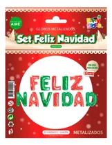 Globos Feliz Navidad 40cm Letras Metalizado -ciudad Cotillón