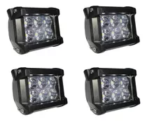 Faro Auxiliar De 6 Led X2 18w 12v-24v Auto Moto Universal