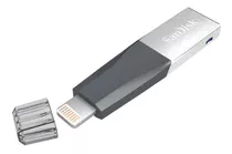 Pendrive Sandisk Ixpand Mini 16gb 3.0 Preto E Prateado