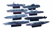 8 X Porta-aviões 4d Brinquedo Modelo Navio De Guerra