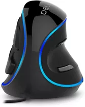 Mouse Vertical Delux M618 Plus Ergonômico - Original