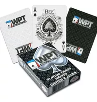 4 Mazos Cartas Poker Bee Profecionales World Tour Poker 