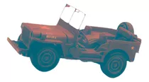 Nuevo Ray Jeep Willys Die La Escala 1:32 Fundido Modelo Coch