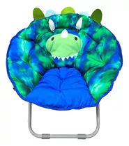 Cadeirinha De Descanso Almofadada Infantil American Kids Cor Verde E Azul Dino