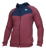 Campera Jacket Wilson Training Hombre Abrigo Capucha Algodon