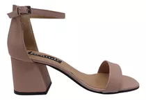Zapatos Mujer Sandalias Cuero Taco Palo Pulsera Moda 9600vc