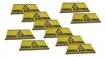 Cartel Cerca Electrica Pack X 10 Unidades