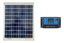 Kit Painel Solar 20w +controlador De Carga 30a Com Nf 