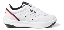 Zapatilla X Forcer Cuero Vacuno Bl/az Topper Hombre         