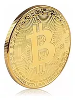 Moneda Física Bitcoin Btc Con Baño En Oro [colección] 