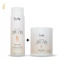 Kit Shampoo 300ml E Máscara 500g Argan Profissional Trulle