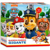 Jogo Educativo Quebra Cabeça Patrulha Canina Gigante Madeira