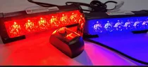 Luces Policia Federales Led Strober Carro Vehic Emergencia