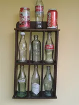 Botellas Vidrio(7)latas(2) Antiguas Coca-cola Coleccionables