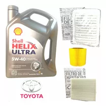 Kit Service Aceite Shell 5w40 Y 3 Filtros Toyota Corolla 1.8