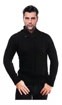 Sweater Cuello Smoking Bote Para Hombre Abrigado Buen Calce