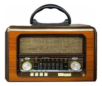 Radio Am/fm Bluetooth Multibandas Usb Vintage Recargable