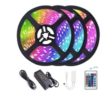 Tira De Luces Led Rgb 5050 5 Metros Con Control Remoto