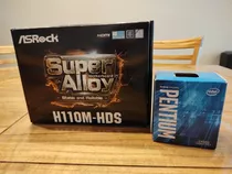 Procesador Intel Pentium G4560 + Mother 1151 Asrock H110m