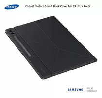 Capa Samsung P/ Galaxy Smart Book Cover Tab S9 Ultra - Preta