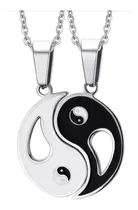 Collares Cadenas  Acero Dijes Yin Yang Parejas Amigos Novios