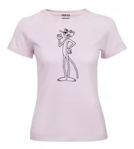 Polera Mujer Estampada Pantera Rosa