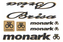 Etiquetas Antigo Grafismo Bicicleta Monark Brisa Aro 20 Pret