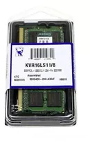 Memória Kingston Note Ddr3 Kvr16ls11/8 1600 Low 1.35v - M83l