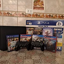 Ps4 Slim 1 Tb + 4 Juegos + 2 Mandos