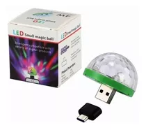 Luz Led Bola Mágica Micro Usb Celular Computadora Bolichera