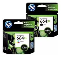 Kit Cartuchos Hp 664xl Preto Color 1115 2135 2540 2600 2675