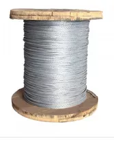 Cable De Acero Galvanizado Para Invernaderos. 1/4 7x1