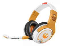 Audífonos Bluetooth Steren Aud-570/sw3 Para Gamers Star Wars Modelo Re - Blanco/naranja