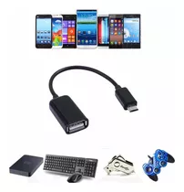 Adaptador Cable Otg Usb Hembra A Micro Usb V8 Macho Celular