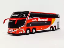 Miniatura Ônibus 4 Eixos Itamaratí Leito Cama Premium G7 Dd 