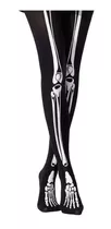 Pantimedia Huesos De Esqueleto Panty Elasticada Medias