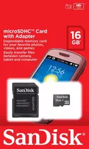 Tarjeta Memoria 16gb Micro Sd Sandisk Precio X Mayor Min 5