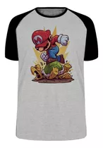 Camiseta Luxo Mario Bros Super Game Nintendo Luigi Jogo Top