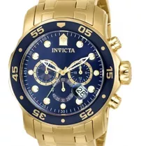 Relógio Invicta Pro Diver  Plaque Ouro (0073) (21923)
