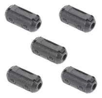 5 Pçs Clip Filtro Ferrite Supressor Ruído Emi Rfi Cabo 3.5mm