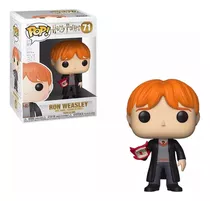 Brinquedo De Vinil Funko Pop Boneco Ron Weasley E A Carta