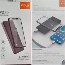 Cargador Portátil Vidvie Power Bank 10000mah 18w Carga Rápid