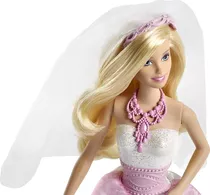 Muñeca Barbie Novia Con Ramo Original Mattel Baloo Toys