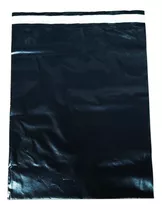 100 Bolsas Sobres E-commerce N°1.5 Negro Liso 25x35 C/adh