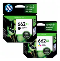 Hp Ink Cartridges 662xl Preto + 662xl Color Originais