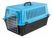 Transportadora Gato/perro Ferplast 20 - Gris Claro Con Negro