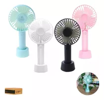 Mini Ventilador Portatíl Usb De Mão Mesa Maquiagem Recarrega