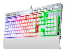 Teclado Mecánico Gamer Redragon Yama Blanco Rgb K550 Español Idioma Español Latinoamérica