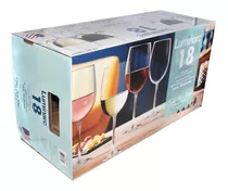 Juego De Copas Para Vino Luminarc, 18 Piezas 556ml Color Transparente